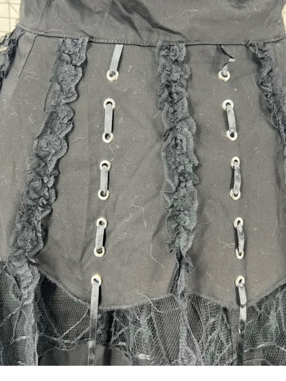 Hot Topic Black Corset Ruffle Renaissance Halter Dress - Picture 5 of 8